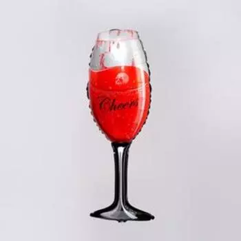 Шар фольгированный 36" «Бокал с кровью»