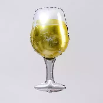 Шар фольгированный 36" «Бокал со льдом», цвет золотой