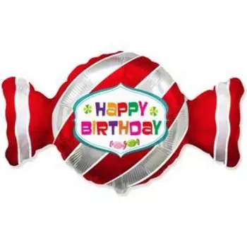 Шар фольгированный 36" HB «Конфета красная», фигура