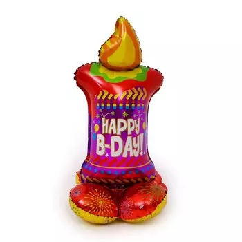 Шар фольгированный 36" «Свеча на подставке»