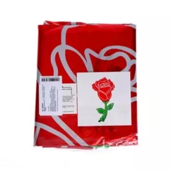 Воздушные шары фольгированные 37" «Роза акварель», цвет красный