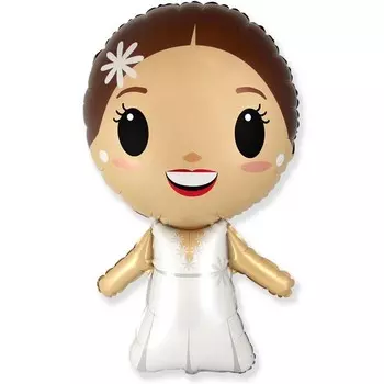 Шар фольгированный 39" «Невеста», фигура