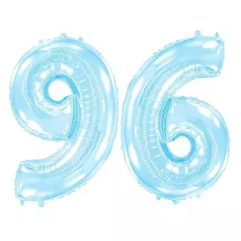Шар фольгированный 40 «Цифра 6/9», голубой, Pastel Blue