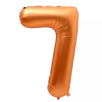 Шар фольгированный 40" «Цифра 7», нежная бронза