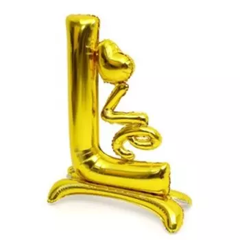Воздушный шар фольгированный 40" «Любовь», золото, под воздух