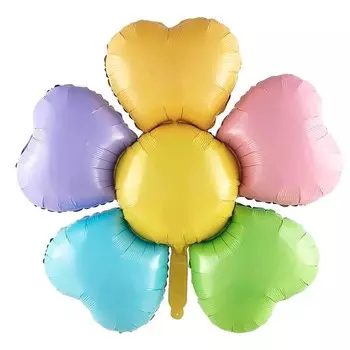 Воздушные шары фольгированные 40" «Ромашка-макарун»
