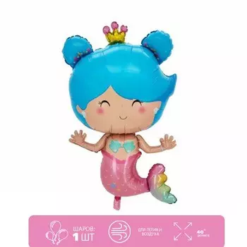 Воздушные шары фольгированные 40" «Русалочка»