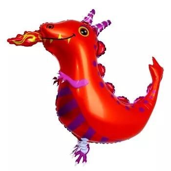 Шар фольгированный 42" «Оранжевый динозавр»