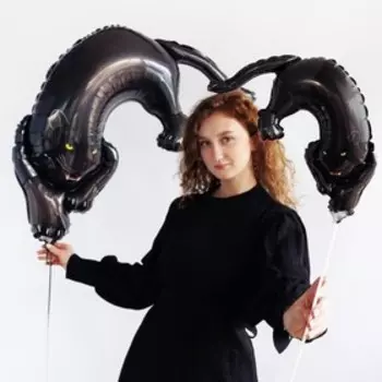 Шар фольгированный 42" «Пантера чёрная», фигура