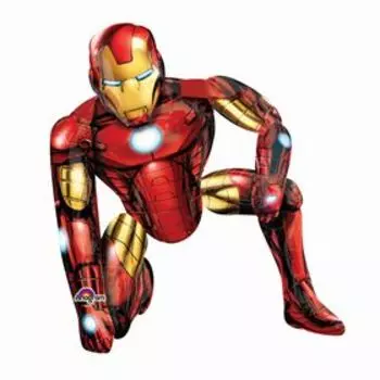 Шар фольгированный 44" «Железный человек», ходячий