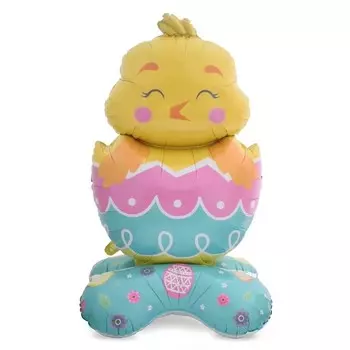 Воздушный шар фольгированный 55" «Цыплёнок в яйце», под воздух