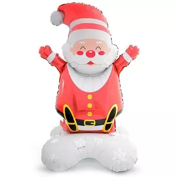 Шар фольгированный 58" «Весёлый санта», фигура, под воздух