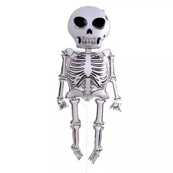 Шар фольгированный 60" «Скелет»