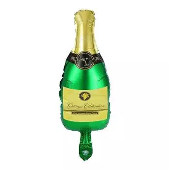 Воздушный шар фольгированный 9" «Бутылка шампанского», для палочки