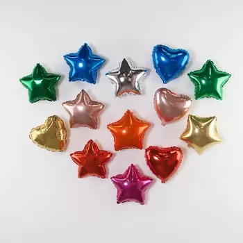 Шар фольгированный 9" «Звезда розовое золото», мини-фигура