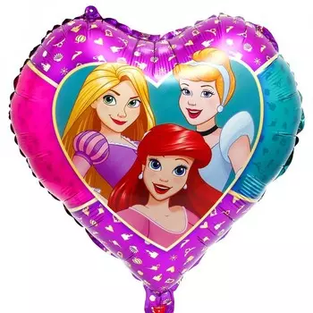 Шар воздушный «Белоснежка, Рапунцель и Ариэль», 18 дюйм, фольгированный, Принцессы