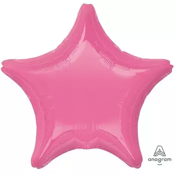 Шар фольгированный "Звезда" 19", Металлик Rose