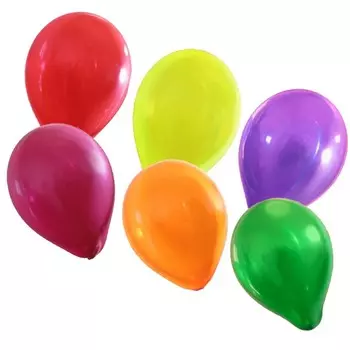 Шар латексный 10" Кристалл ассорти, набор 100 шт., МИКС