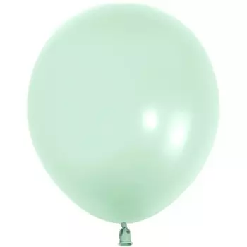 Шар латексный 10", макарунс, 100 шт., нежная мята