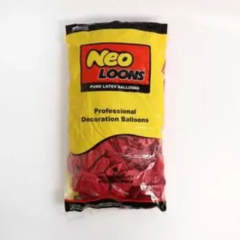 Шар латексный 10", перламутровый, набор 100 шт., цвет ярко-красный