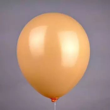 Шар воздушный латексный 10" персиковый, пастель, набор 50 шт.