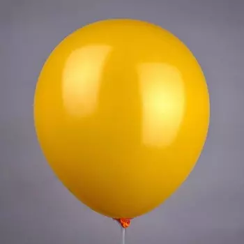 Шар воздушный латексный 10", желтый, пастель, набор 50 шт.