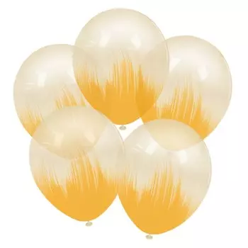 Шар латексный 12" Браш, Оранжевый хрусталь, кристалл, набор 10 шт.