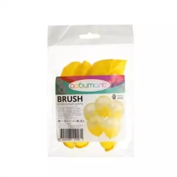 Шар латексный 12" Браш, Желтый хрусталь, кристалл, набор 10 шт.