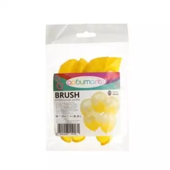 Шар латексный 12" «Браш», жёлтый хрусталь, кристалл, набор 5 шт.