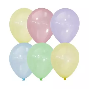 Шар латексный 12" Bubble, кристалл, набор 100 шт., МИКС