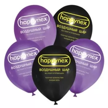 Воздушные шары латексные 12" Happynex, 25 шт., 18+