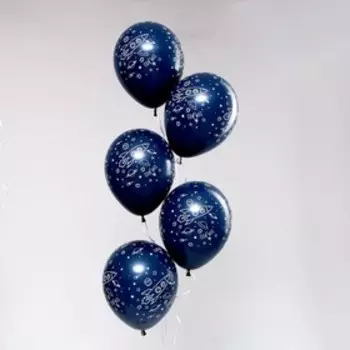 Шар латексный 12" «Космос», пастель, набор 25 шт., цвет тёмно-синий