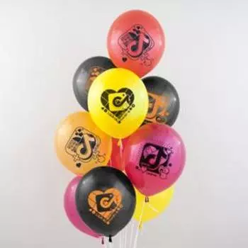 Шар латексный 12" «Лайк тайм, будь в тренде», #LikeTime#, кристалл, 2-сторонний, набор 50 шт., МИКС