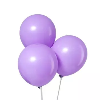 Воздушные шары латексные 12" «Макарун», 100 шт., сиреневые