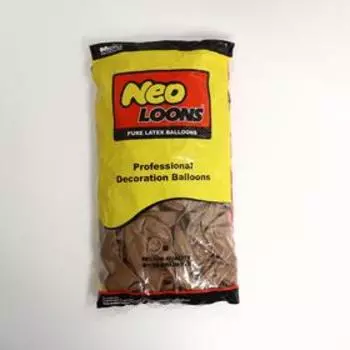 Воздушные шары латексные 12", 100 шт., макарун, коричневые