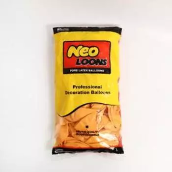 Шар латексный 12", макарун, набор 100 шт., цвет оранжевый