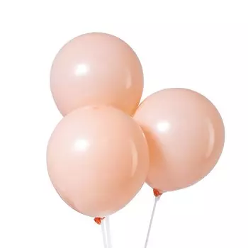 Шар латексный 12" «Макарун», набор 100 шт., цвет оранжевый