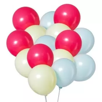 Шары воздушные латексные 12" «Макарун», набор 5 шт., цвета МИКС