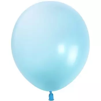 Шар латексный 12", макарунс, 100 шт., нежно-голубой