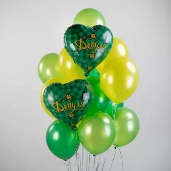 Шар латексный 12", металлик, 100 шт., мятный