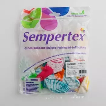 Шар латексный 12" «Морозное граффити. Тропические краски», агат, набор 25 шт., МИКС