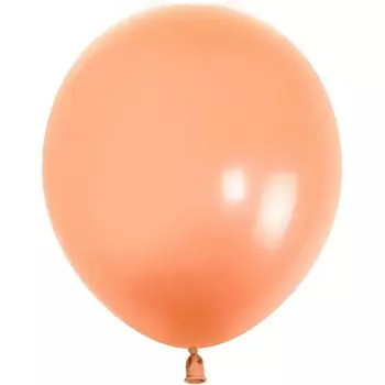 Шар латексный 12", пастель, 100 шт., персиковый