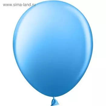 Шары воздушные латексные 12", пастель, набор 100 шт., цвет синий