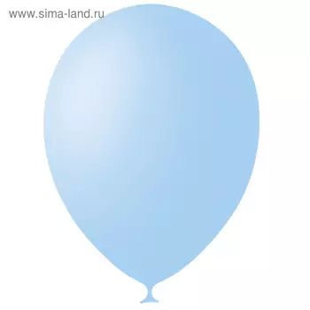 Шар латексный 12", пастель, набор 100 шт., цвет светло-голубой