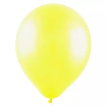 Шары воздушные латексные 12", пастель, набор 100 шт., цвет жёлтый