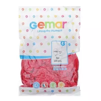 Воздушные шары латексные 12", 100 шт., красные