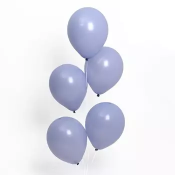 Шары воздушные латексные 12", пастель, набор 25 шт., цвет светло-серый