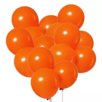 Шары воздушные латексные 12", пастель, набор 50 шт., цвет оранжевый