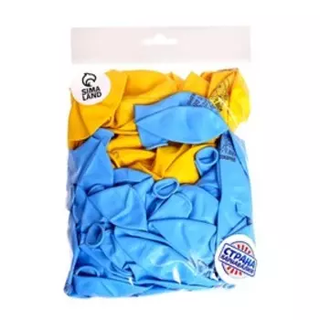 Воздушные шары латексные 12" «С Днём Рождения», 50 шт.