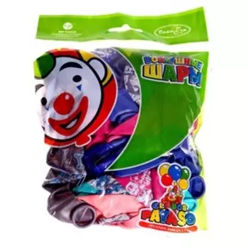 Шар латексный 12" «С ДР! Хаски», ассорти, набор 25 шт., МИКС